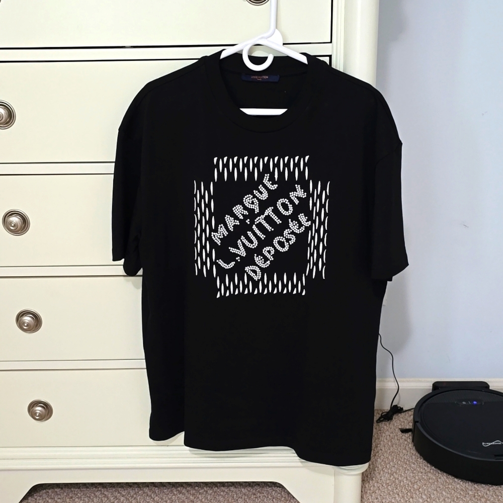 Louis Vuitton Embroidered Signature Cotton T-Shirt